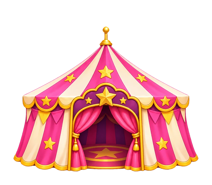 Classic Pink circus tent